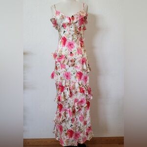 Francesca's Collections | Dresses | Francescas Kadence Ruffle Trim Maxi  Dress | Poshmark